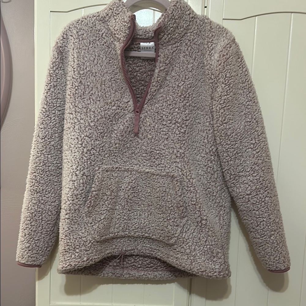 Thread & Supply Tan Cowl Neck Sweater